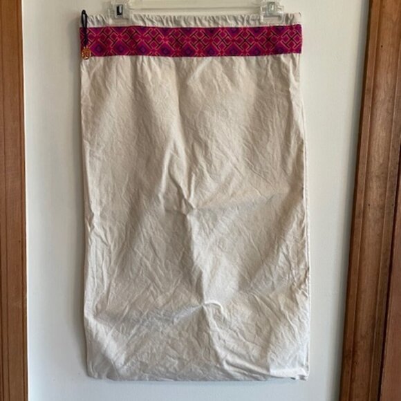 TORY BURCH Monogram Charm Large Drawstring Dust Storage Bag 26 x 15 - Picture 10 of 13
